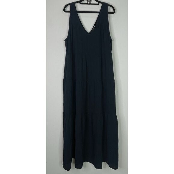 SOLD - Marine Layer 2023 Corinne Double Gauze Cotton Maxi Dress - Picture 11 of 11